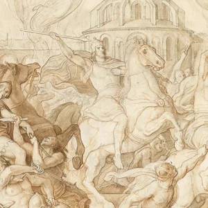 Zeichnung des Historienmalers Julius Schnorr.